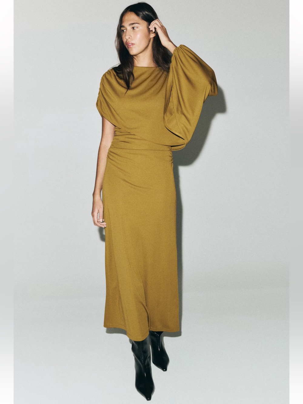 H&M Olive Green Maxi Dress